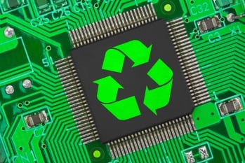 Circuit board recycling logo