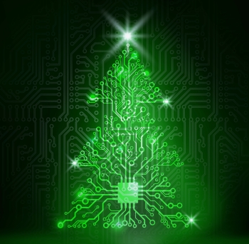 christmas tree circuit board image