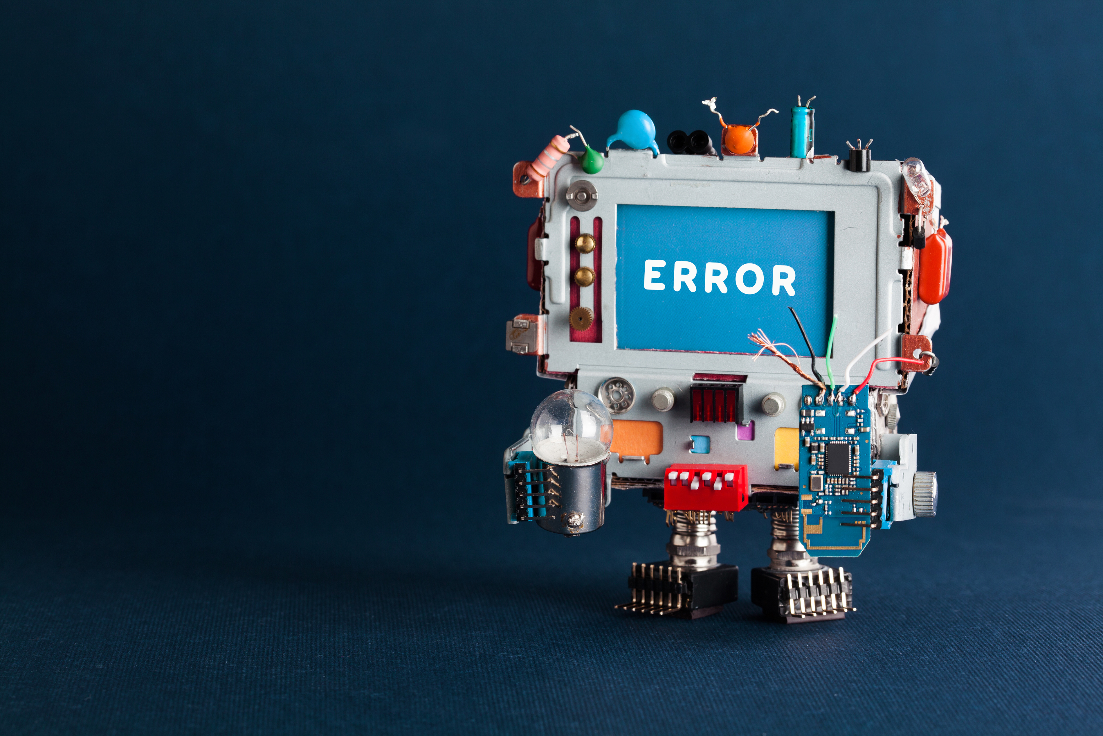 robot error on screen image